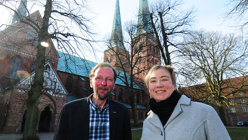 Himmelsblicker Landesjugendpastor Tilman Lautzas und Pastorin Raute Martinsen