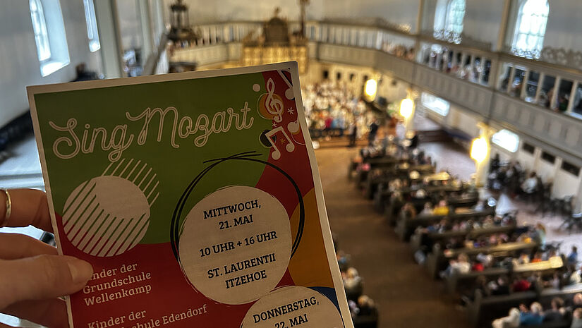 Der Liedzettel zum Konzert.