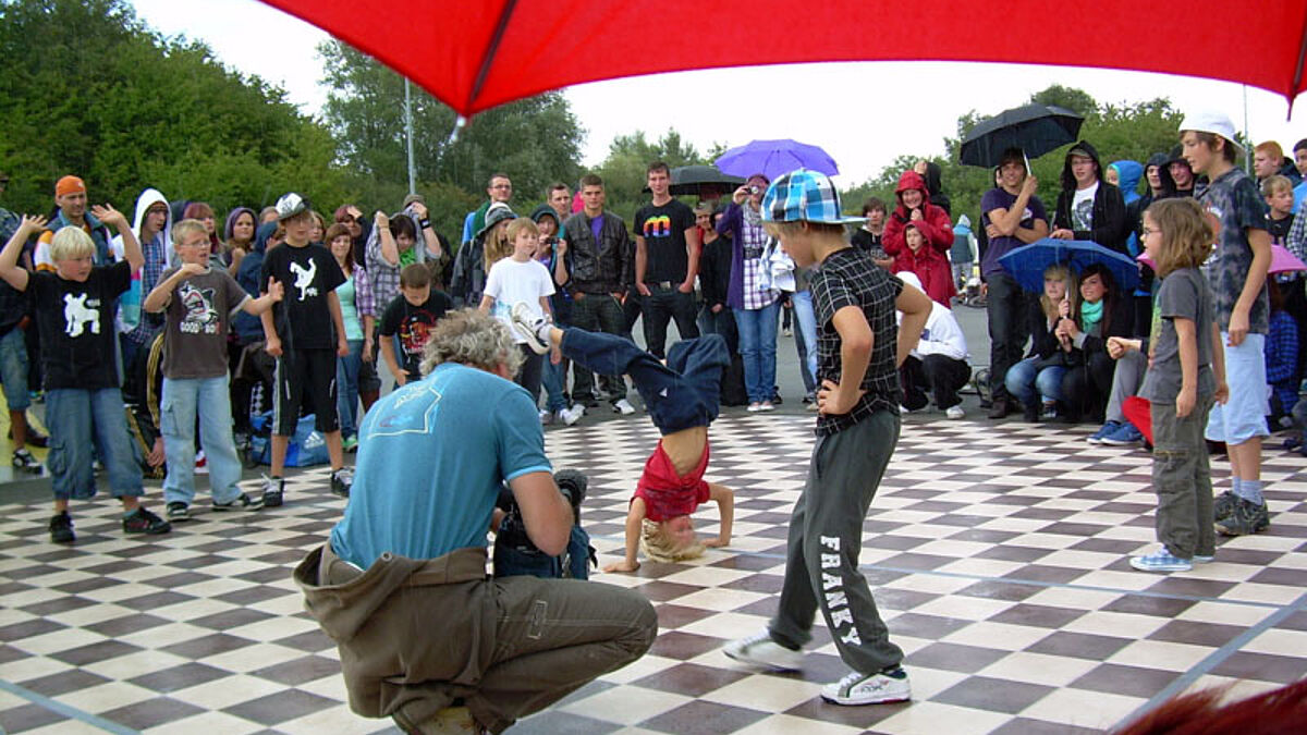 Breakdancer der Stralsunder Jugendkirche