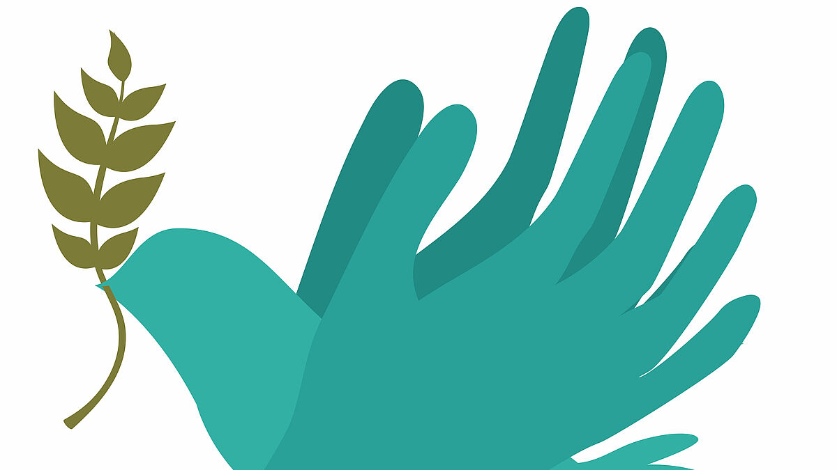 peace design over white  background vector illustration
