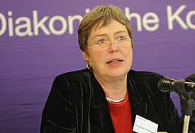 Die Hamburger Diakoniechefin Annegrethe Stoltenberg. Stoltenberg leitet das Diakonische Werk in Hamburg seit dem Jahr 2000 und wird zum Jahresende 2013 in den Ruhestand treten.