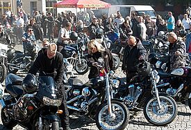 Motorradgottesdienst Greifswalder Marktplatz