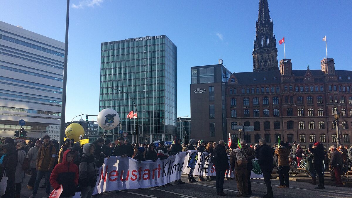 Demonstration beim Klimaaktionstag am 29. November 2019 in Hamburg