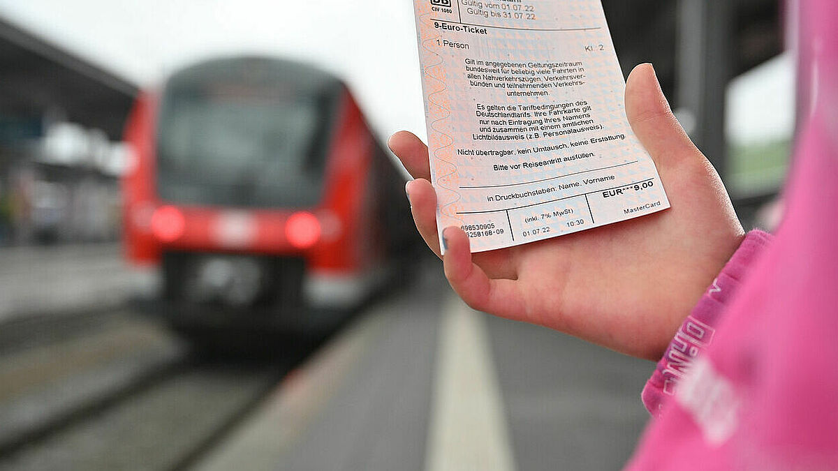 Regionalbahn mit 9-Euro-Ticket 
