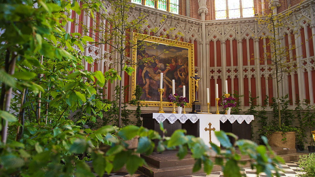 So sieht der „Garten Eden“ in der Kirche von Demmin aus