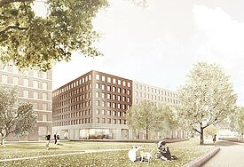 So soll das neue Informations- und Dokumentationszentrum in der Hamburger Hafencity aussehen, wenn es fertig ist.
