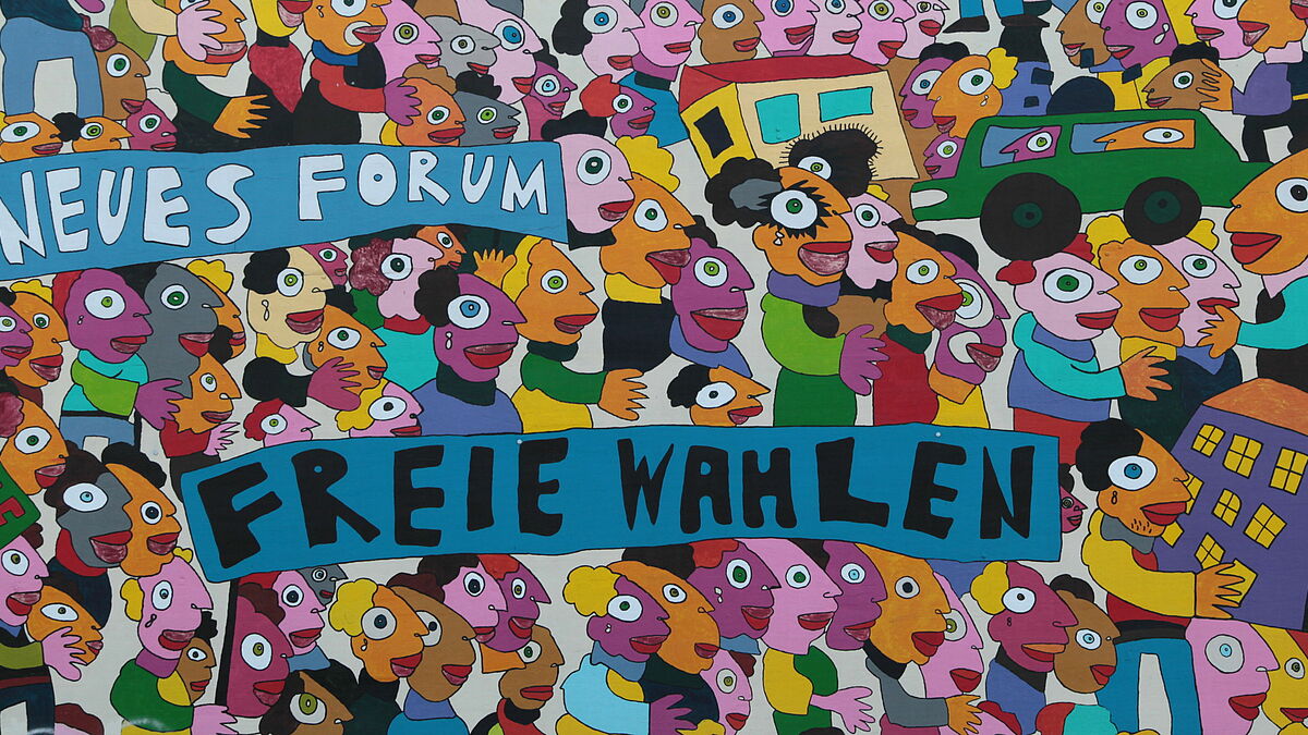 Streetart zur Friedlichen Revolution