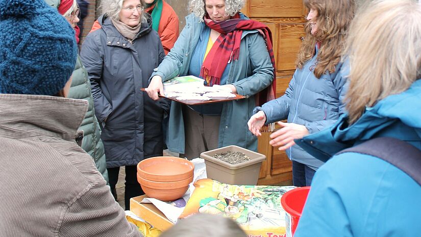 Ein Workshop des Projektes Vielfalt wächst vom Frauenwerk der Nordkirche