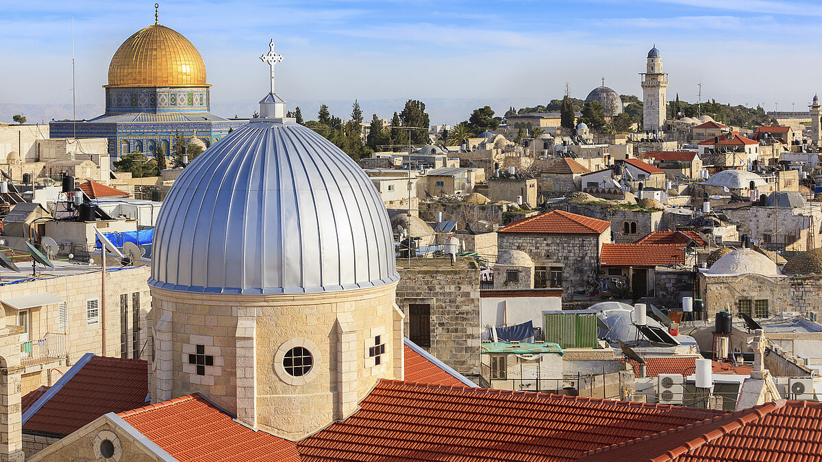 Auch ein Besuch in der Altstadt von Jerusalem steht auf dem Programm der ökumenischen Pilgergruppe