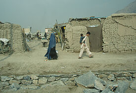 Siedlung in der Hauptstadt Afghanistans, Kabul