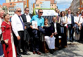 Strandkorb-Projekt der Nordkirche in Wittenberg anlässlich der "Weltausstellung Reformation"