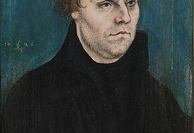  Porträt von Martin Luther, gemalt von Lukas Cranach (1526)