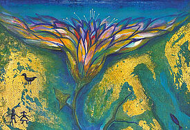 Titelbild zum Weltgebetstag 2014 "Wasserströme in der Wüste" (Souad Abdelrasoul/ Ägypten © WGT e.V.)