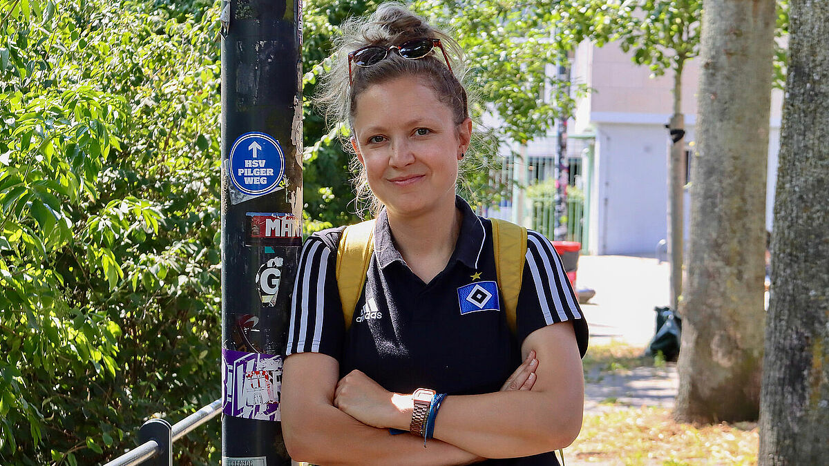 Anna Stöcken aus Hamburg hat den HSV-Pilgerweg entwickelt. Sie hatte während der Corona-Zeit die Idee für den besonderen Pilgerweg. 