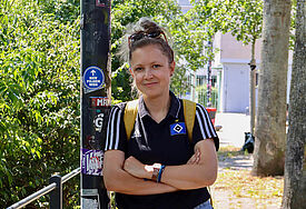 Anna Stöcken aus Hamburg hat den HSV-Pilgerweg entwickelt. Sie hatte während der Corona-Zeit die Idee für den besonderen Pilgerweg. 