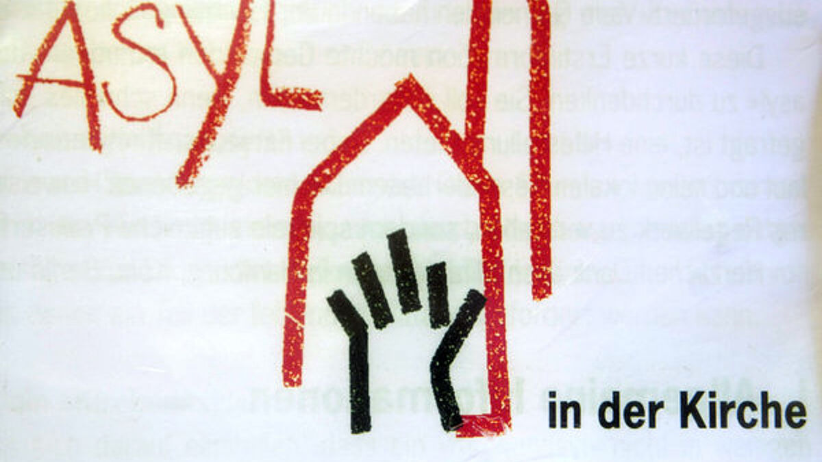 Mit diesem Logo wirbt die ökumenische Bundesgemeinschaft Asyl in der Kirche