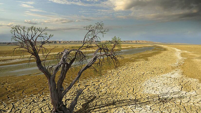ecological problem Der Klimawandel hat unter anderem Starkregen und Dürren zur Folge. Das hat Auswirkungen besonders in armen Ländern: Ernten gehen verloren, Häuser und Felder werden zerstört, manche Gebiete werden unbewohnbar (Symbolbild)