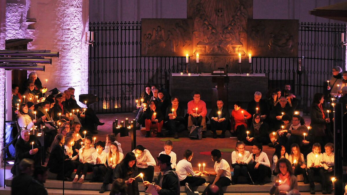 Osternacht 2016 in der Hauptkirche St. Katharinen
