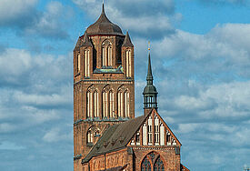 Die St. Jakobikirche in Stralsund.