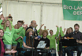 Bischof Gothart Magaard beim Openair-Gottesdienst auf dem Gottorfer Landmarkt