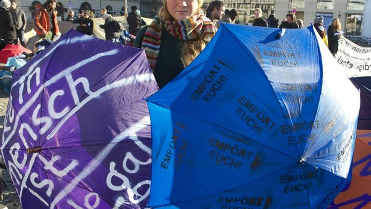 Demonstration zum Tag der Menschenrechte am 10. Dezember
