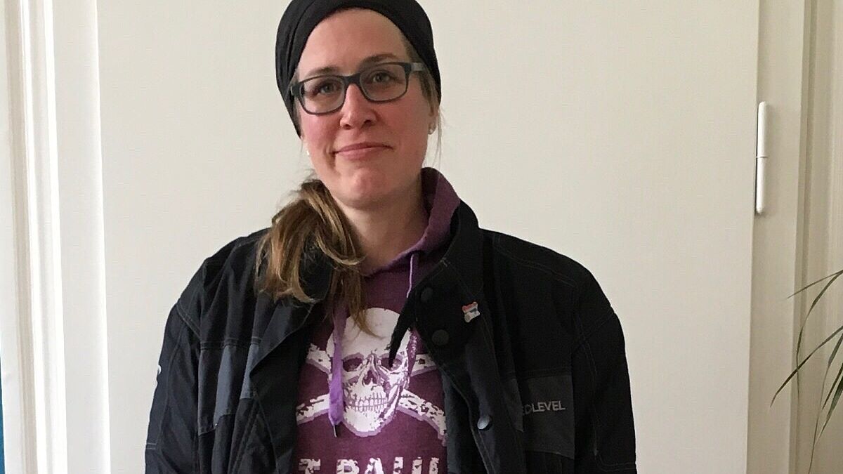 Motorradpastorin Inga Meißner