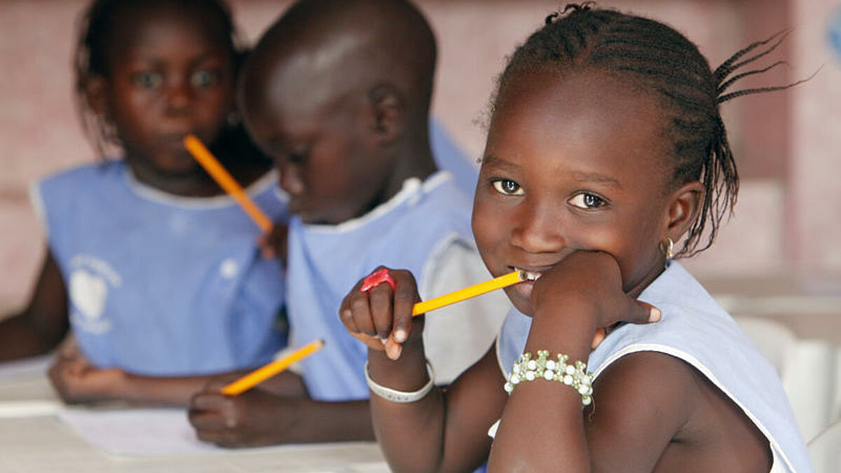 Kindergarten der Muschelinsel Fadiouth in Senegal (Symbolbild)