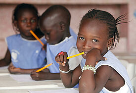 Kindergarten der Muschelinsel Fadiouth in Senegal (Symbolbild)