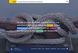 Die neue Website des Kirchlichen Dienstes in der Arbeitswelt.
