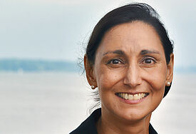Pastorin Rebecca Lenz stellt sich in Flensburg vor.