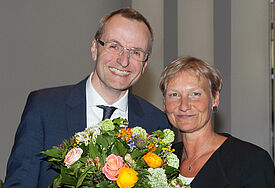 Pastor Dr. Martin Vetter mit Bischöfin Kirsten Fehrs 