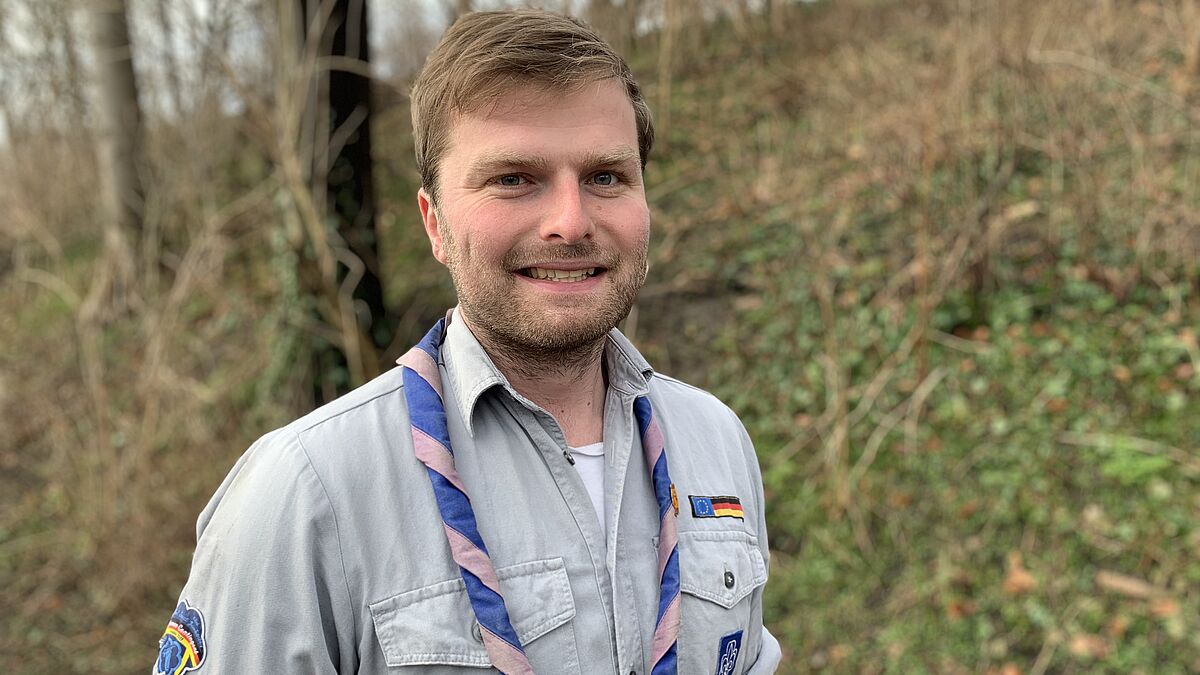 Sören Bröcker ist mit seinen 27 Jahre schon mehr als 20 Jahren beim VCP. Wer von klein auf Pfadfinder ist, für den sei Umwelt- und Naturschutz selbstverständlich, sagt er. 