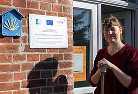 Birgit Berge, die 1. Vorsitzende des Fördervereins zur Erhaltung von St. Nikolai zu Bauer, hat viel Arbeit in das Projekt investiert.