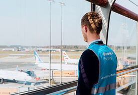 Abschiebebebeobachter am Hamburger Flughafen der Diakonie 2022