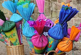Bunte Schultüten
