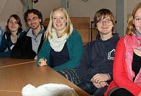 Studierendenrat: Ludwig Hecker, Fabienne Fronek, Christian Ehrens, Inga Kreusch, Konrad Goeritz und Karoline Dechant, (v.l.n.r.)