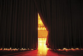 Vorhang im Theater