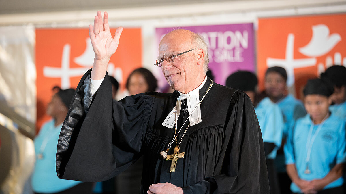 Nordkirchen-Landesbischof Gerhard Ulrich war in diesem Jahr schon einmal für den Lutherischen Weltbund im "Auslandseinsatz": Auf der Weltversammlung in Namibia.