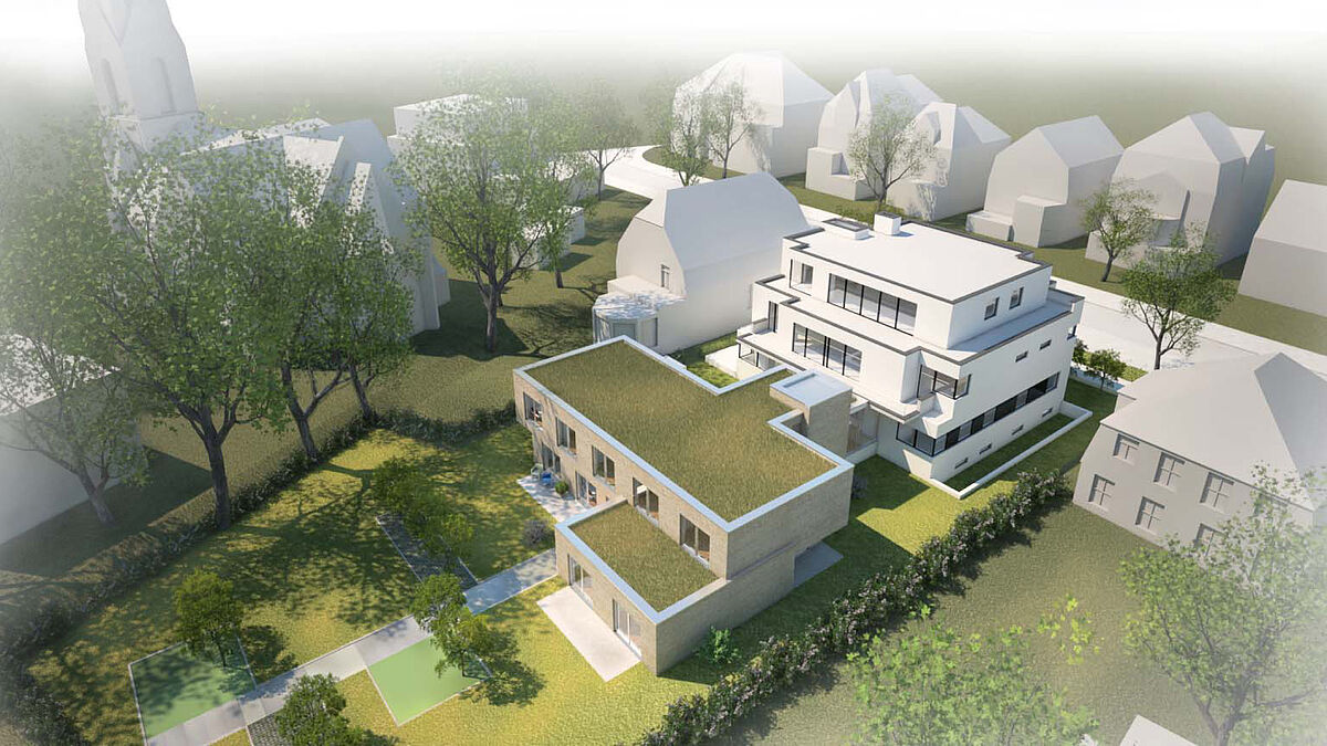 Entwurf des geplanten christlichen Hospiz in Hamburg-Blankenese.