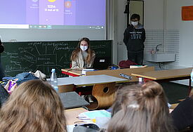  Eindrücke aus dem Gottesdienst in einer Klasse der Lornsenschule in Schleswig. Foto: Wendt/Nordkirche
