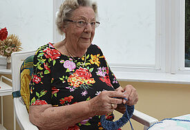 Sylvia Bertram bei ihrem liebsten Hobby
