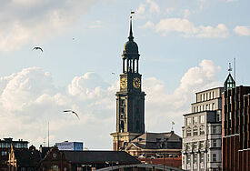 Die Hauptkirche St. Michaelis in Hamburg