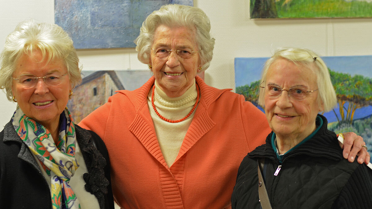Drei Damen die noch Träume haben: (v.l.) Helga Ritter, Erika Neumann und Ingeborg Graaf. 
