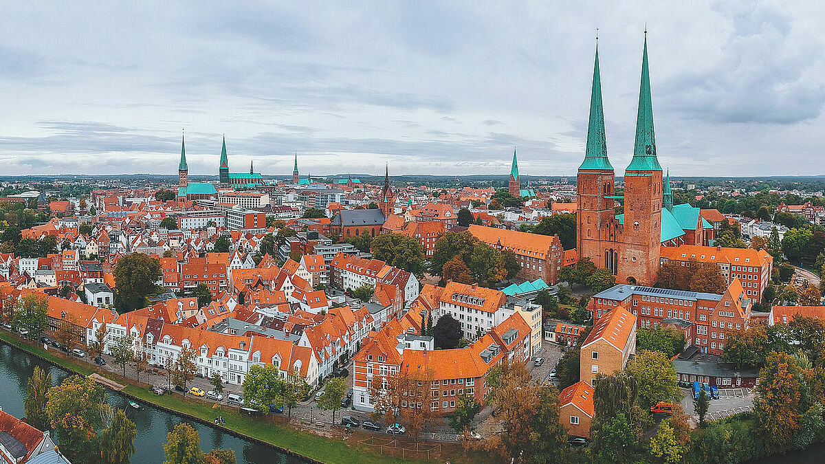 Blick auf die Lübecker Innenstadt