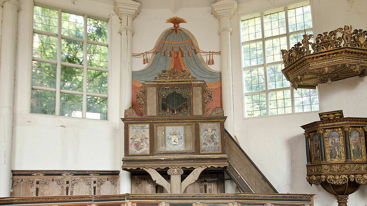 Blick in die Kapelle Griebenow.