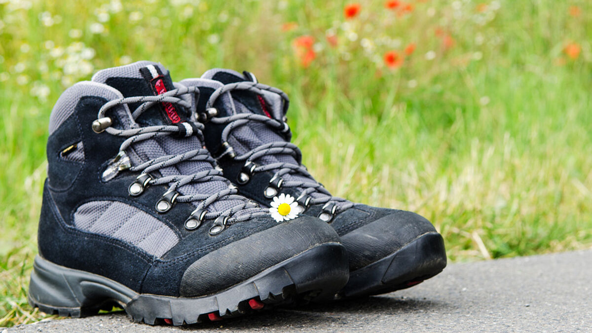 Gutes Schuhwerk ist beim Klimapilgern gefragt