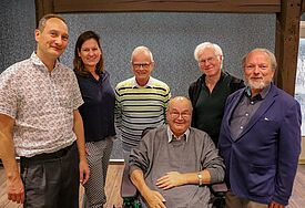 Der Stiftungsausschuss MV v.l. Dr. Florian Ostrop; Dr. Freia Steinmetz; Karl-Wolfgang Eschenburg; Thomas Agerholm; Dr. Wolf Schmidt; Sebastian Kriedel.