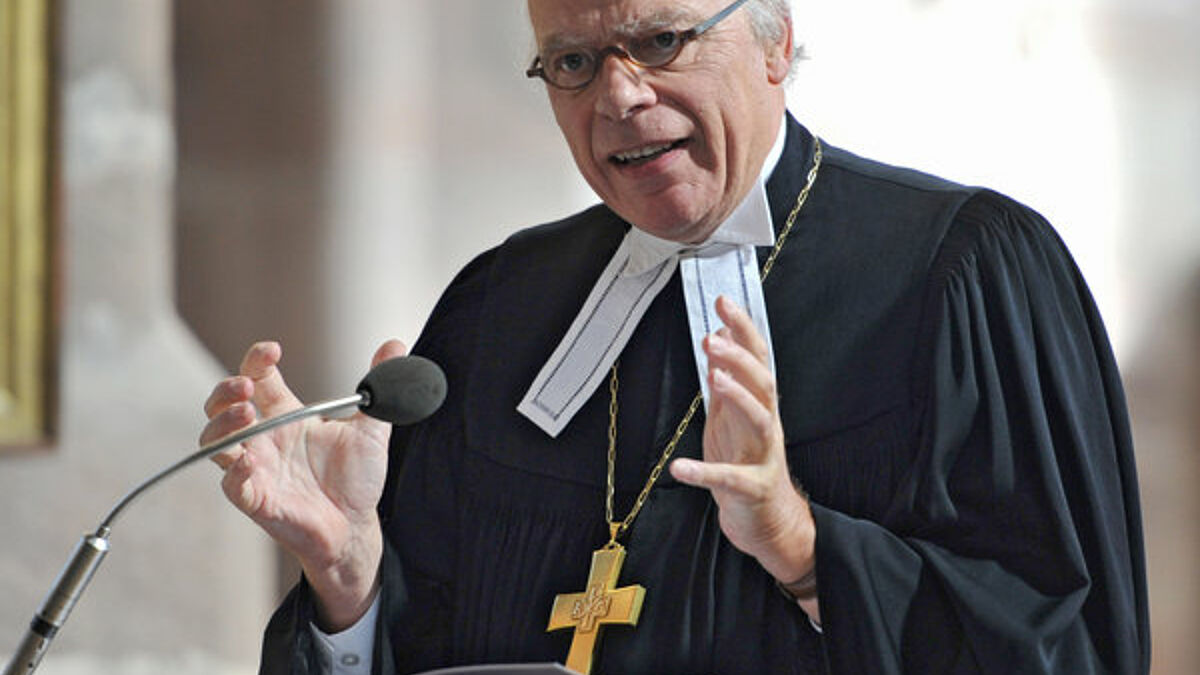Bischof Gerhard Ulrich, Vorsitzender der Vorläufigen Kirchenleitung der Nordkirche und leitender Bischof der Vereinigten Evangelisch-Lutherischen Kirche Deutschlands (Archivbild)