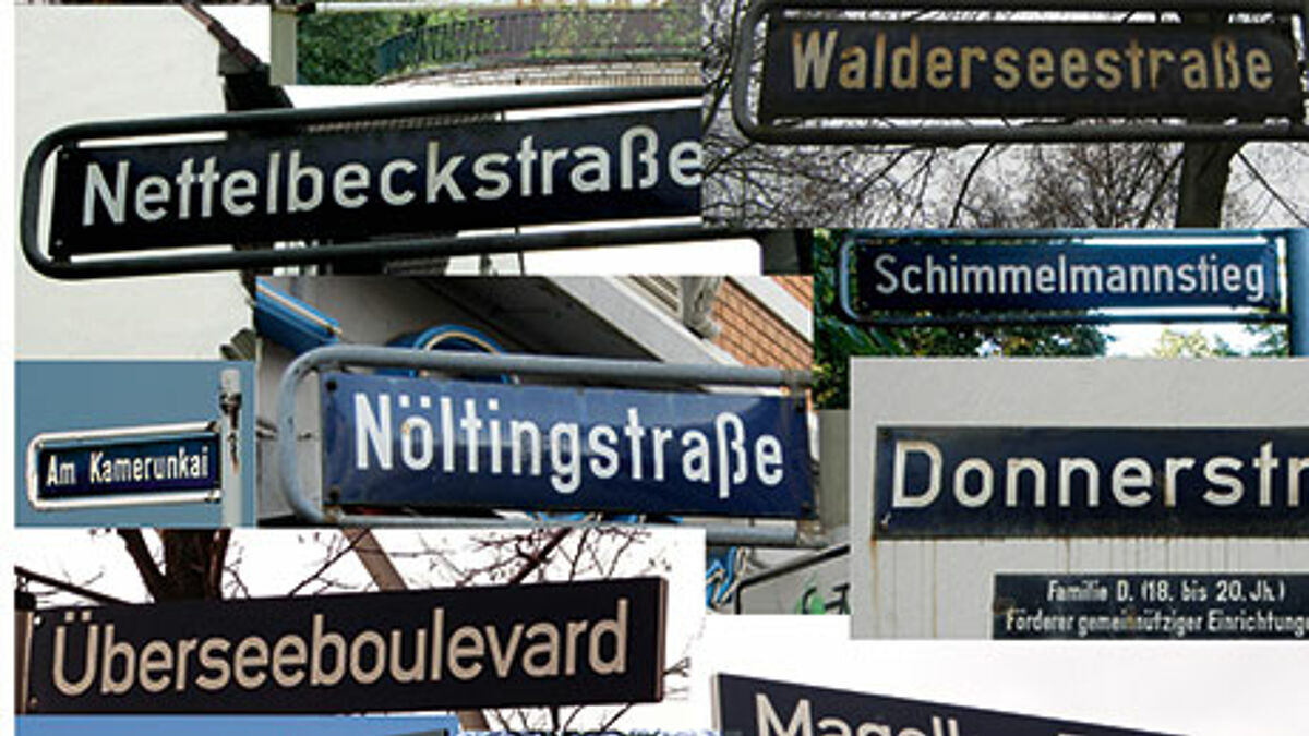 Strassennamencollage