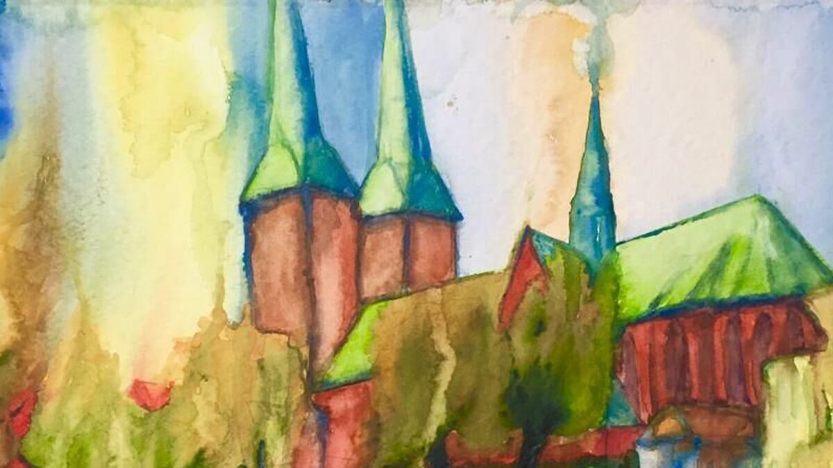 Aquarelle von Dorfkirchen des Künstlers Günther Börger werden in Grambek ausgestellt. Aquarelle von Dorfkirchen des Künstlers Günther Börger werden in Grambek ausgestellt.